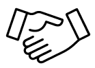 symbol handshake, wir suchen dich